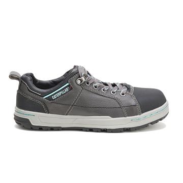Women's Caterpillar Brode Steel Toe Work Shoes Grey | CAT589-CA